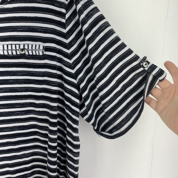 Croft Barrow Womens 3X Tunic Top 3/4 Roll Tab Sleeve Summer‎ Beach Stretch - Picture 2 of 7